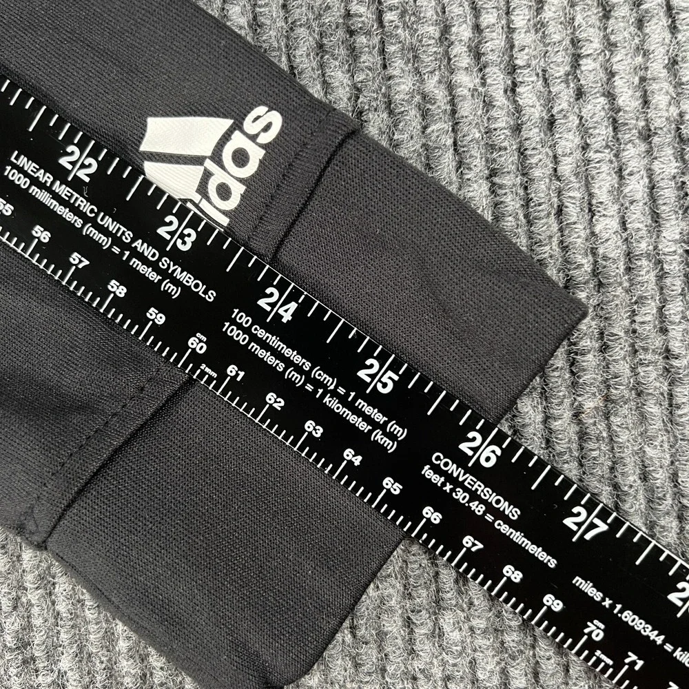 Adidas Youth Boys Shirt Hoodie Sweatshirt Sweater Large 14-16 Black Long Sleeve